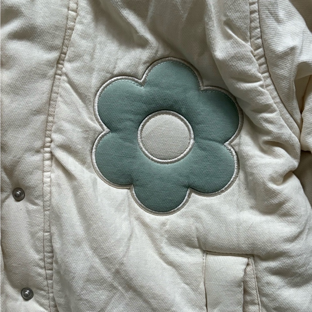 Blank NYC Cream Flower Bath Jacket - Picture 4 of 6
